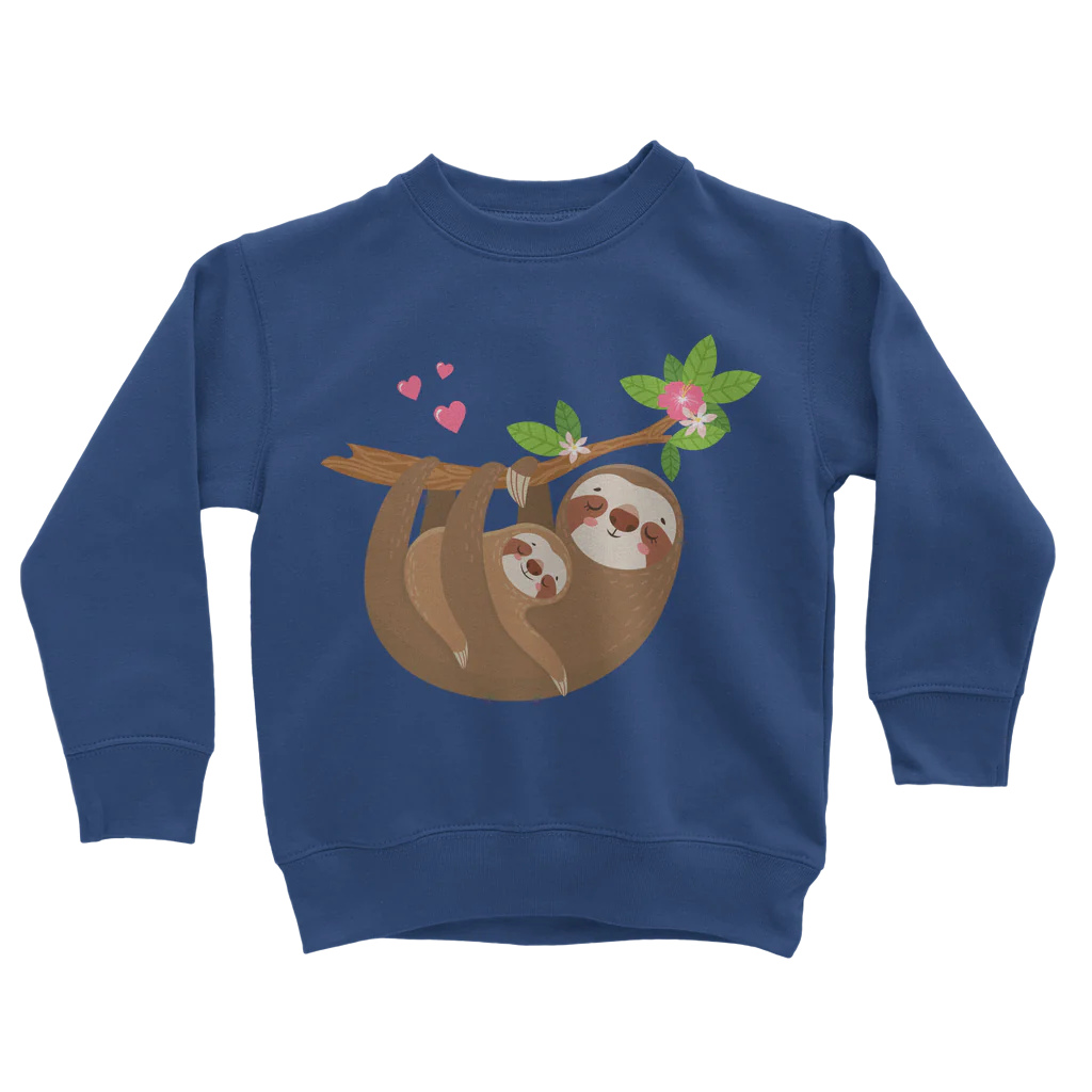 Girls Sloth Sweatshirt Jumper | 3 - 13 yrs