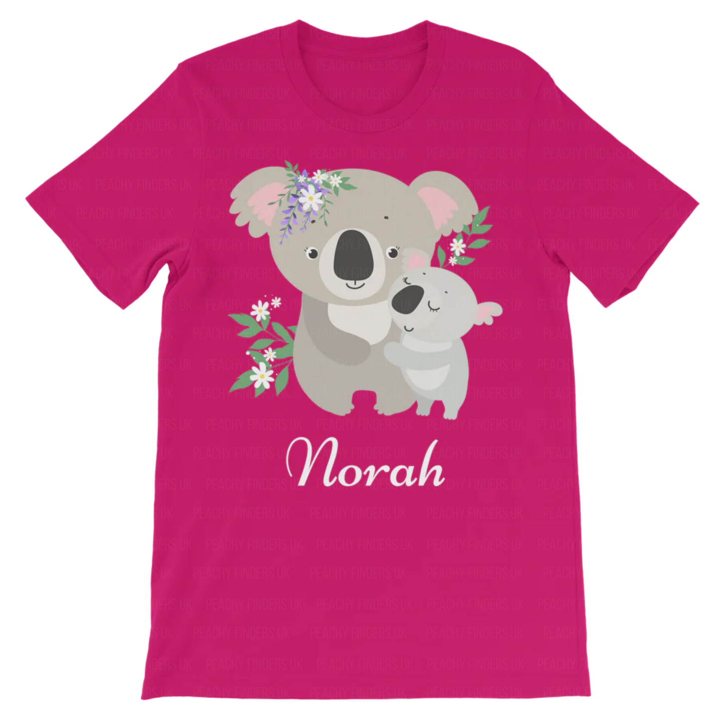 Kids Personalised Mum & Baby Koala T-shirt
