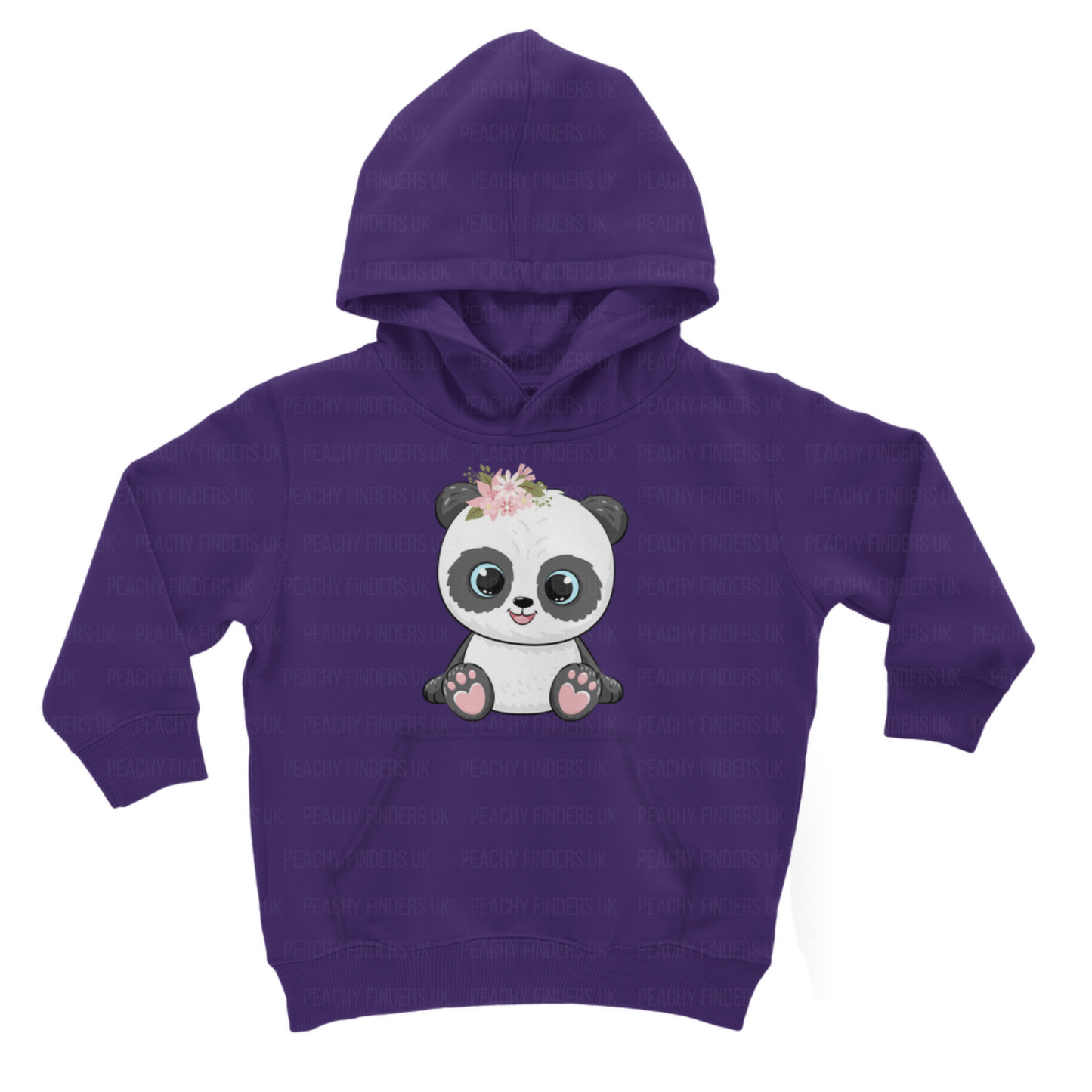 Girls Floral Panda Hoodie | 3 - 13 years