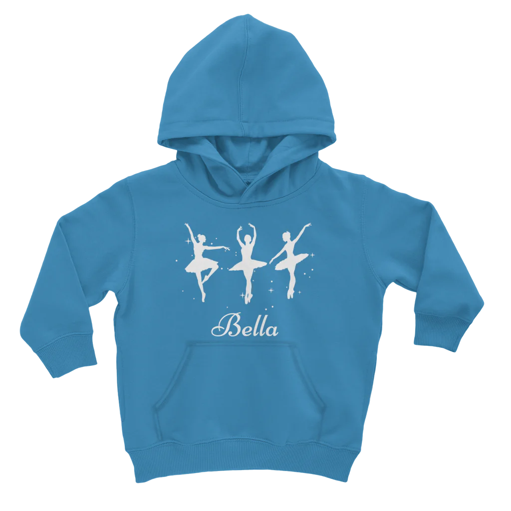 Girls Personalised Ballet/Dance Hoodie | 3 - 13 years