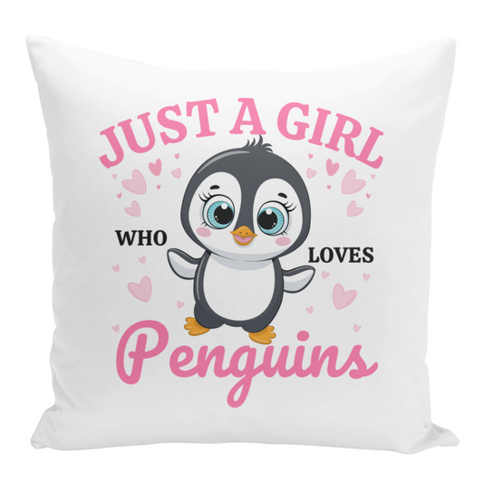 Girls Penguin Cushion
