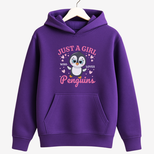 Just a Girl who loves Penguins Hoodie