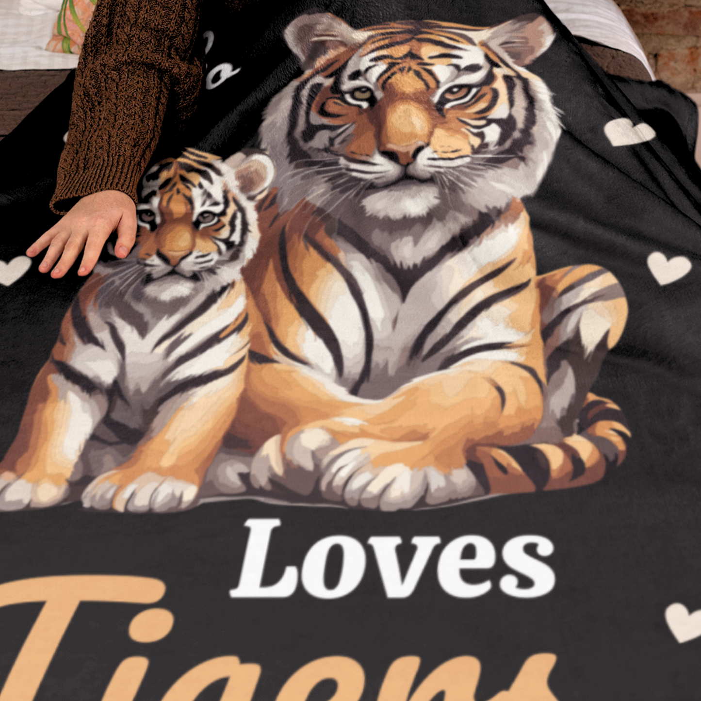 Girls Tiger Blanket | 130 X 175 cm