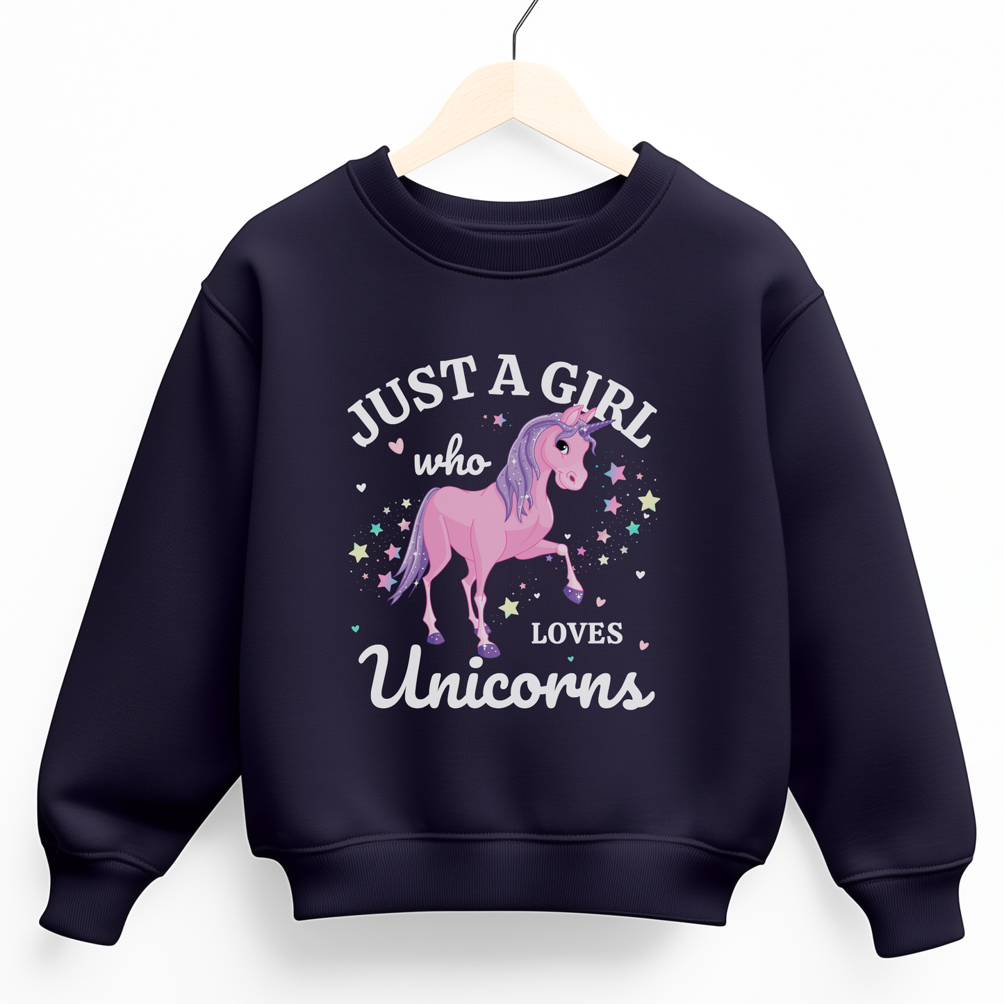 Just a Girl Who Loves Unicorns Sweatshirt Jumper
