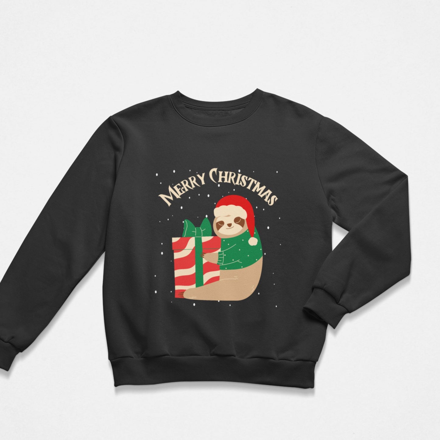 Merry Christmas Sloth - Kids Festive Sweatshirt | Unisex Sizes