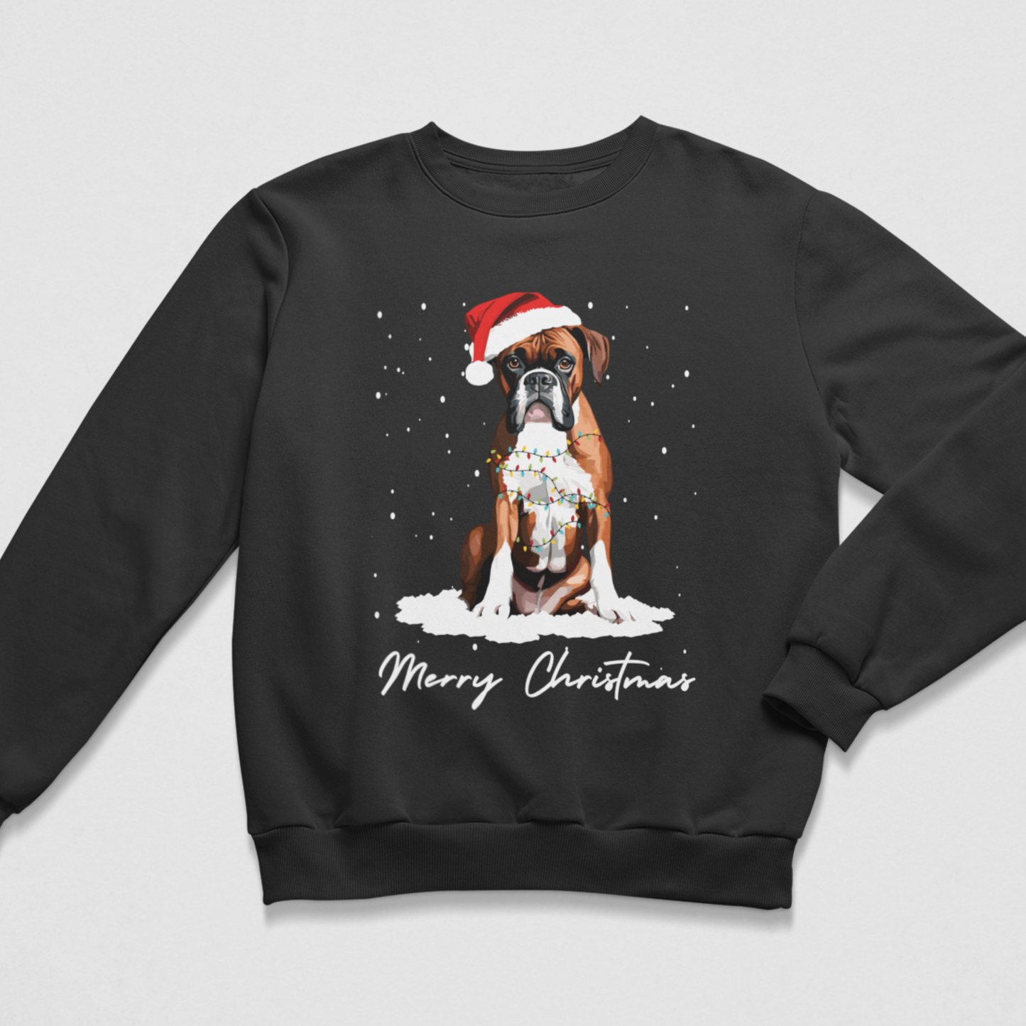 Kids Boxer Dog Christmas Jumper