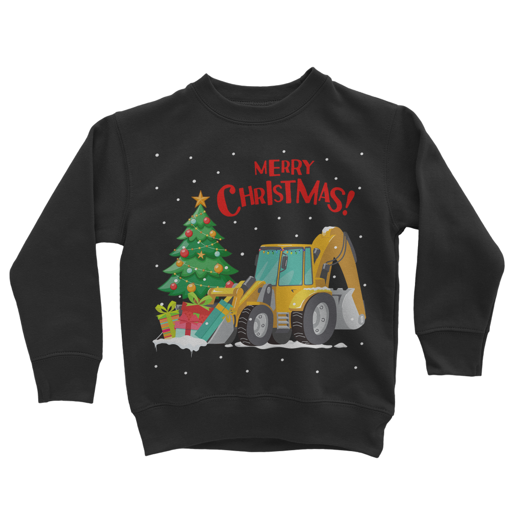 Kids Christmas Digger Sweatshirt