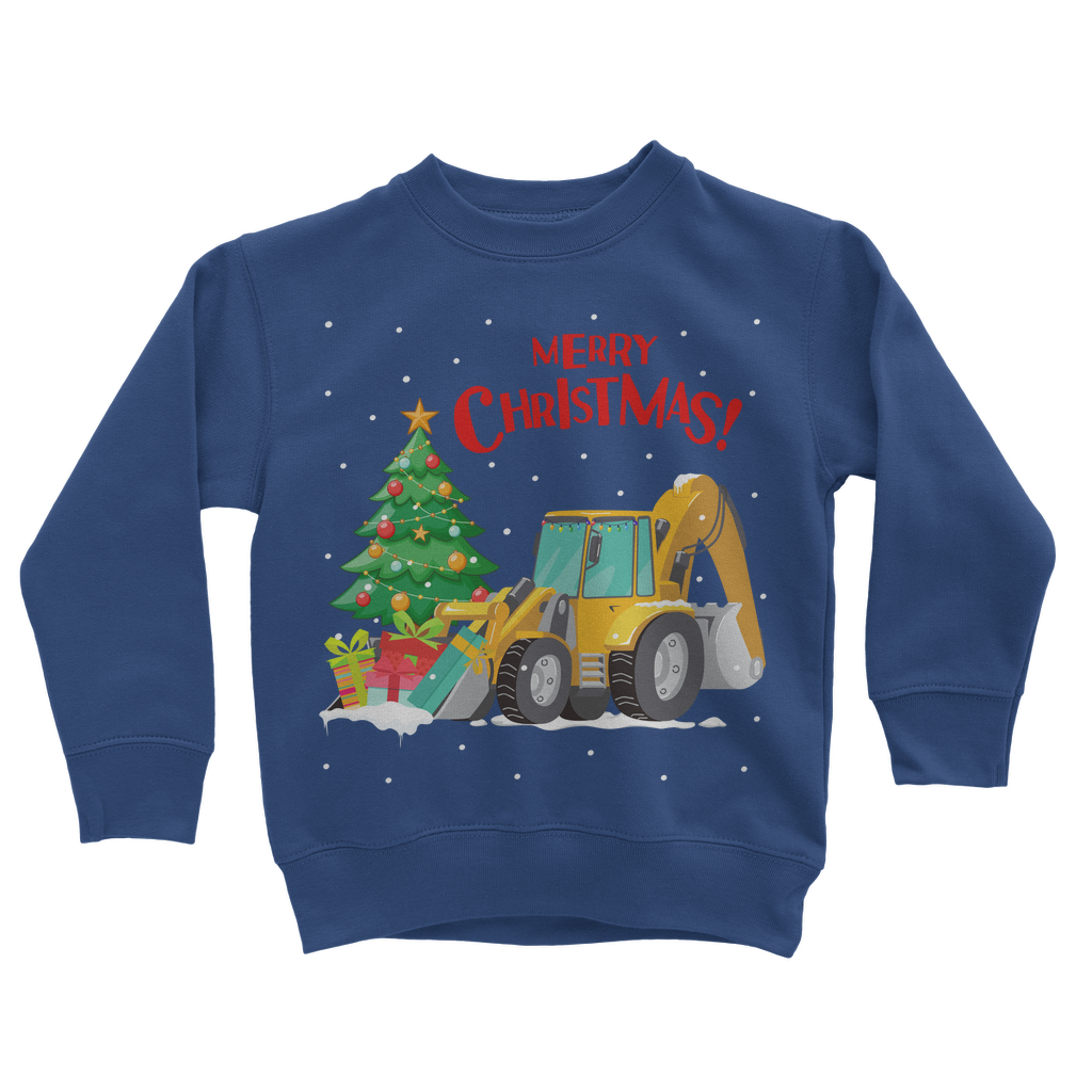 Kids Christmas Digger Sweatshirt