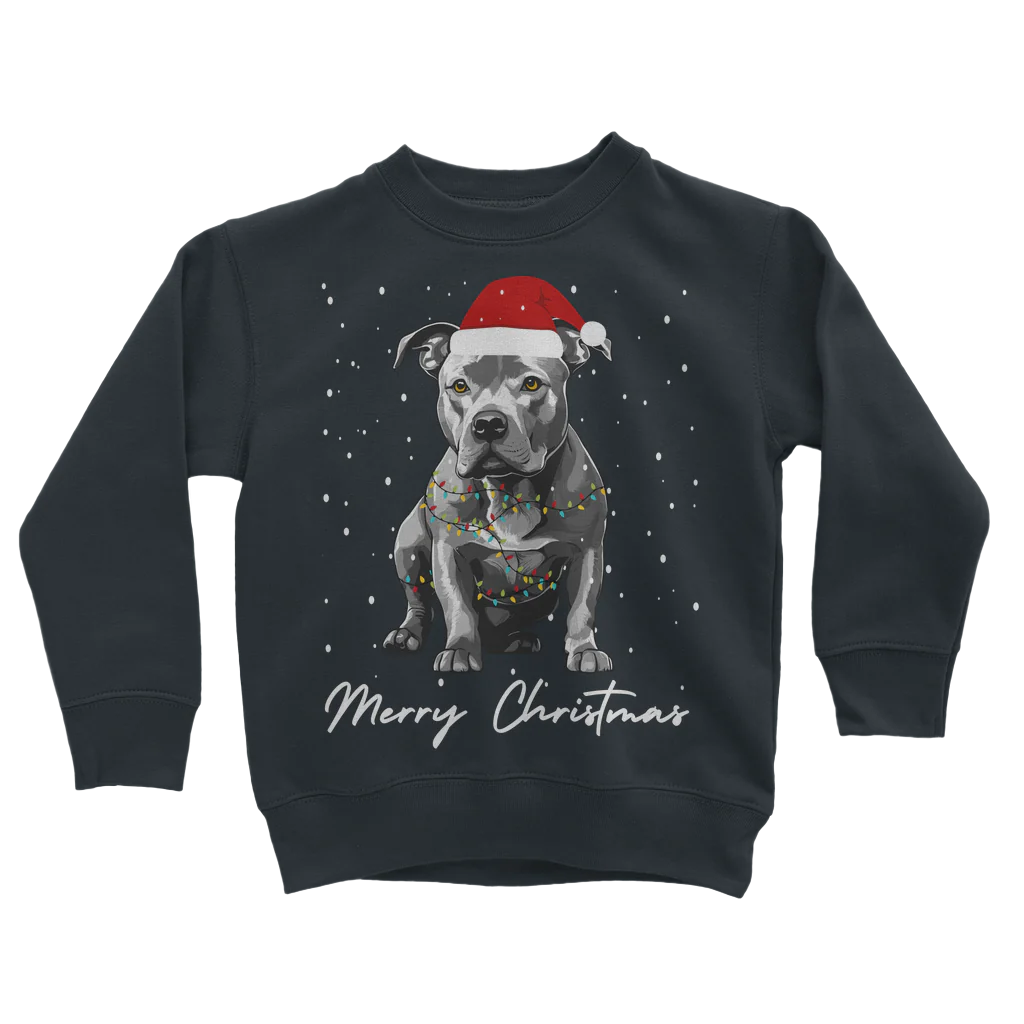 Kids Christmas Staffy Sweatshirt | 5 - 13 years