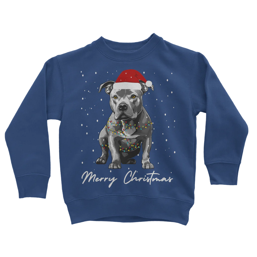 Kids Christmas Staffy Sweatshirt | 5 - 13 years