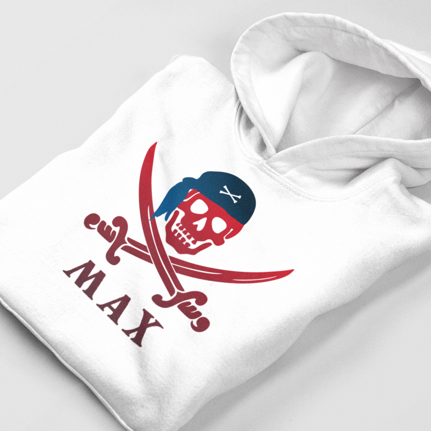 Personalised Skull & Bones Hoodie - Kids Pirate Pullover (3-13 yrs)