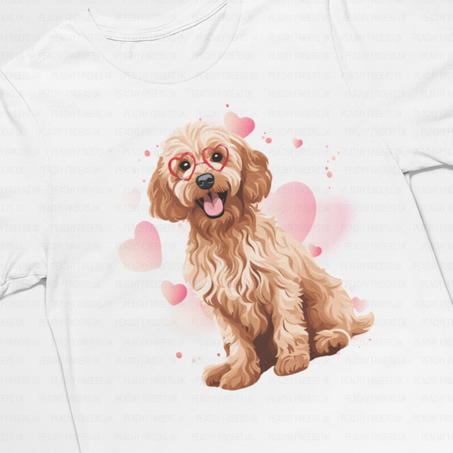 Cockapoo and Hearts - Kids Unisex T-shirt | 3 - 13 years
