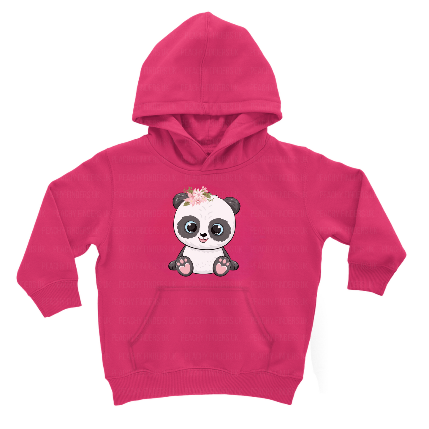 Girls Floral Panda Hoodie | 3 - 13 years