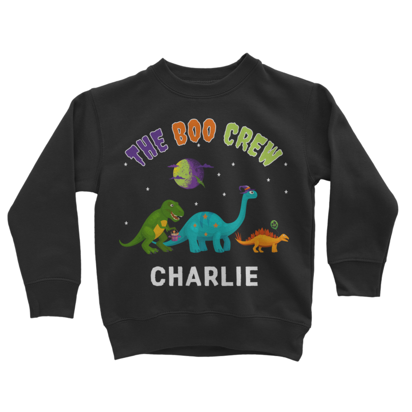 Personalised Dinosaur Halloween Sweatshirt for Kids – The Boo Crew