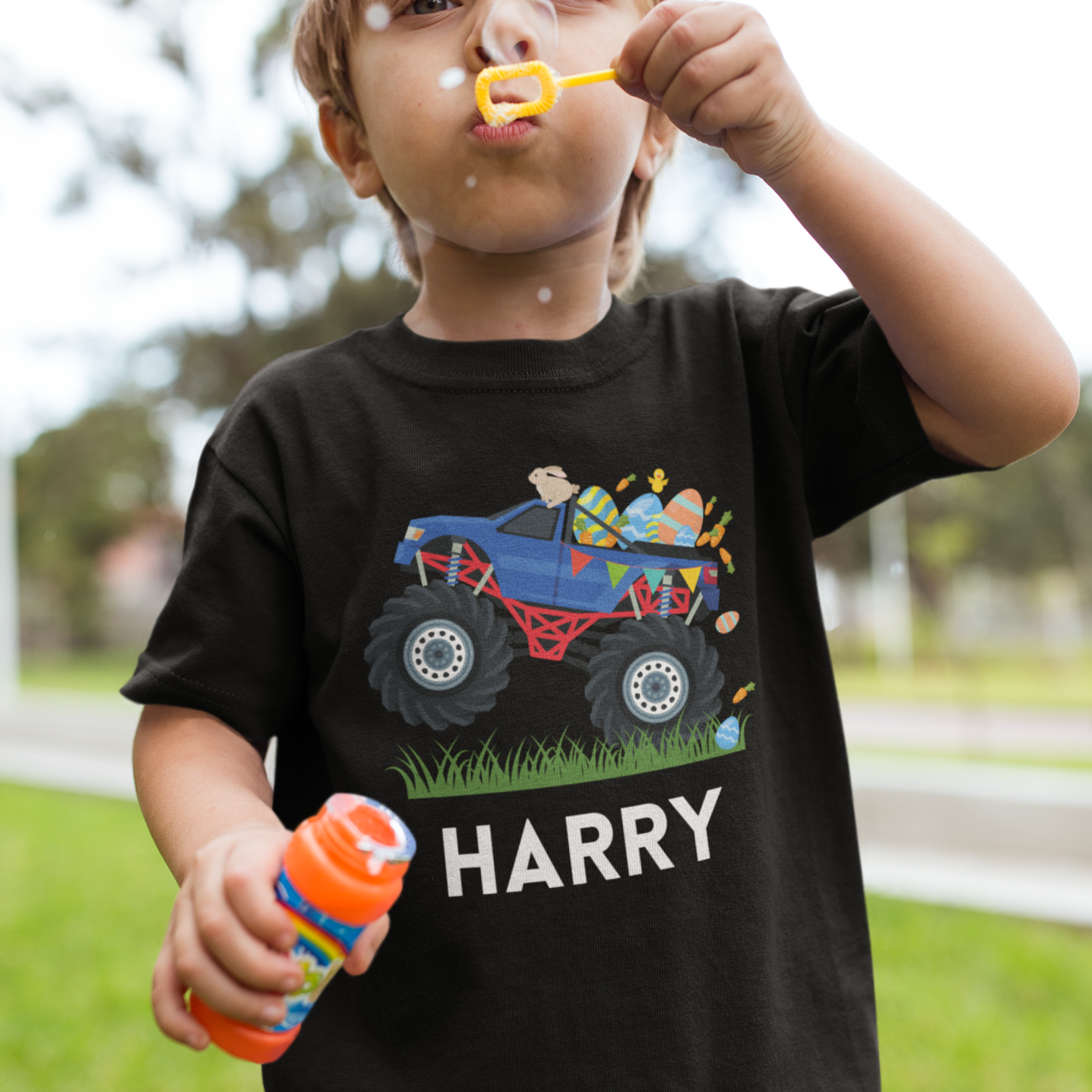 Kids Easter Themed Monster Truck T-shirt | 3 - 13 years