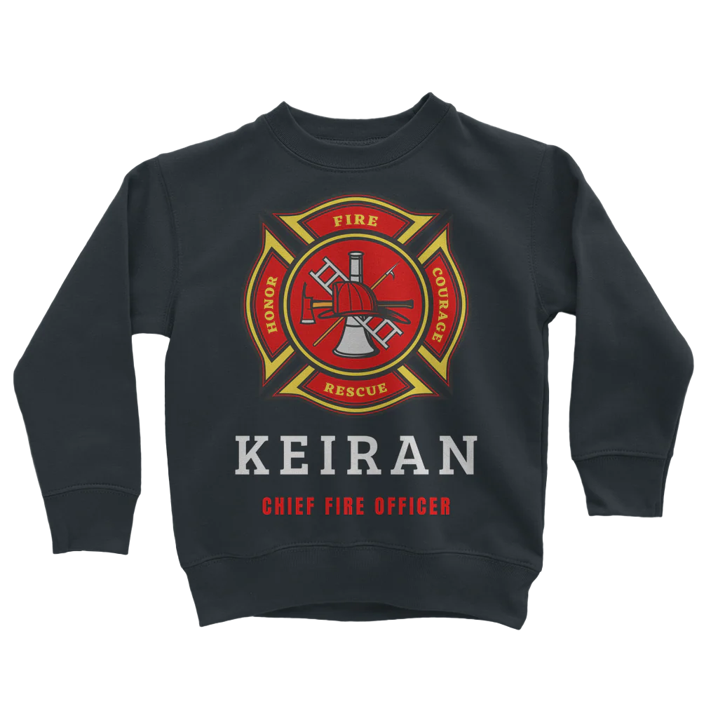 navy-fire-fighter-personalised-sweatshirt