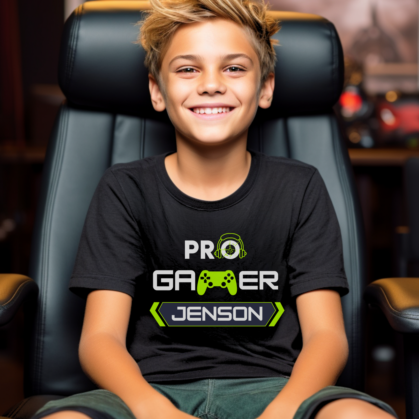 Kids Personalised Pro Gamer T-shirt