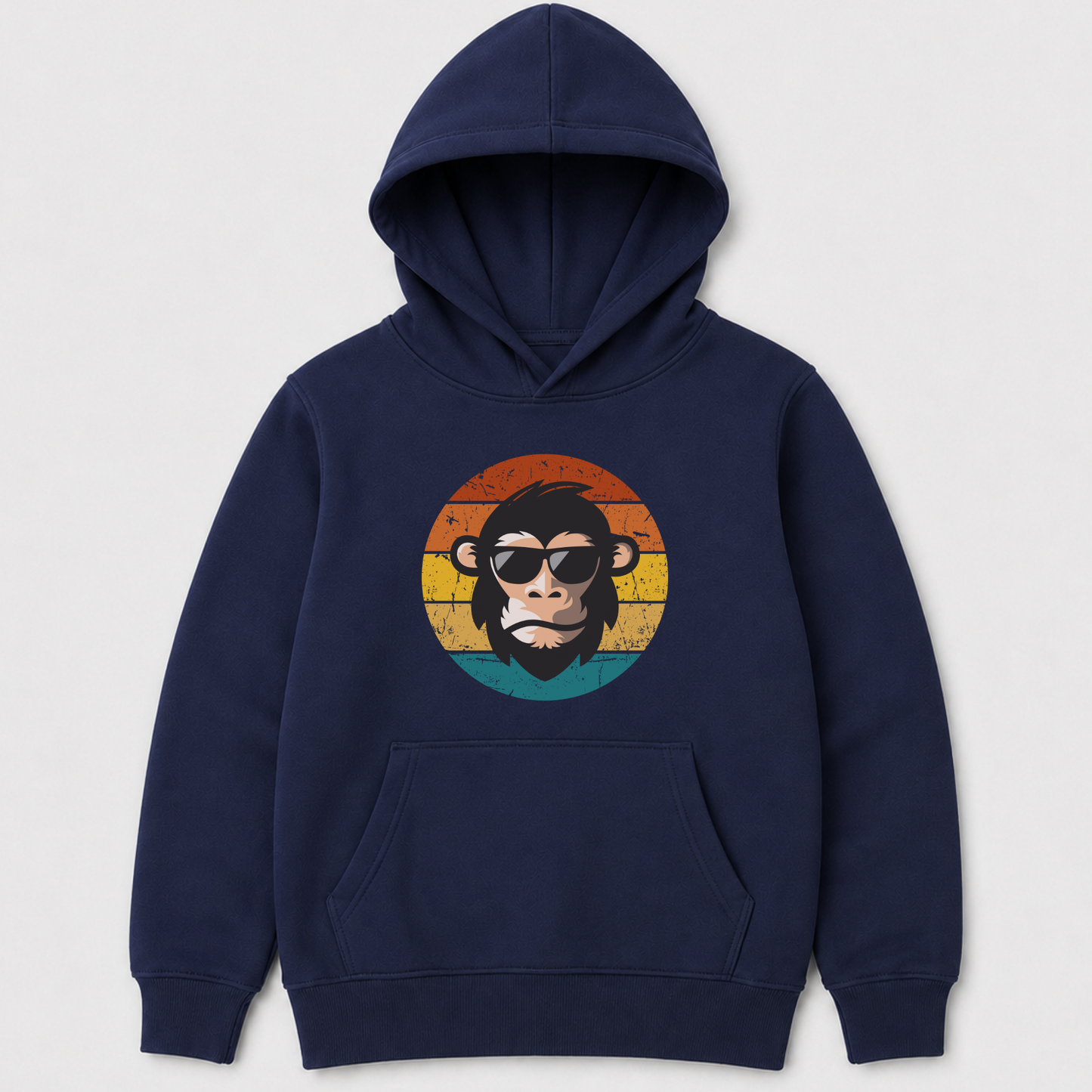 Kids Retro Cool Chimp Hoodie (3-13 Yrs)