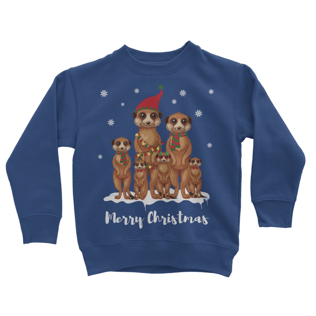 Kids Meerkat Family Christmas Jumper