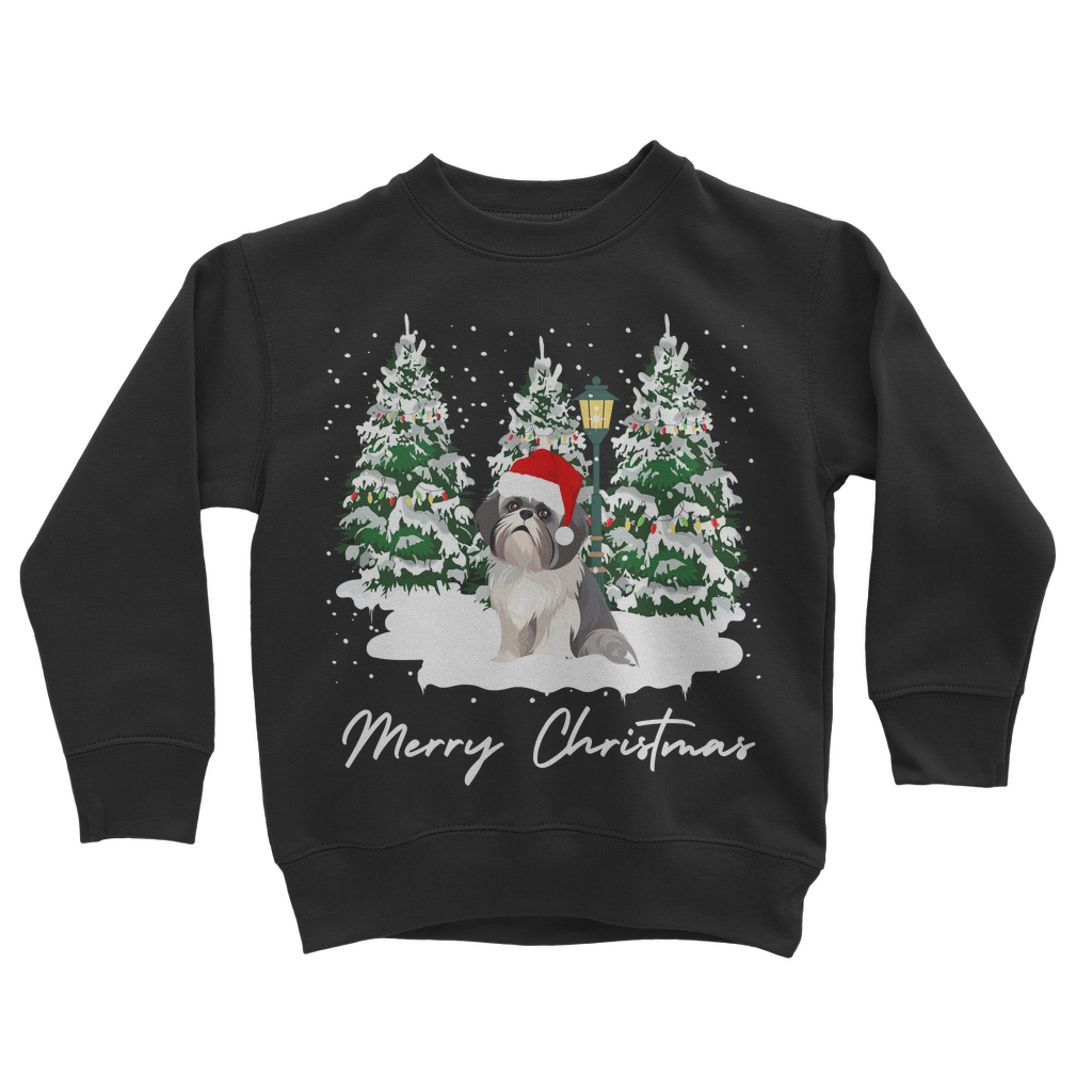 Kids Shih Tzu Christmas Sweatshirt | 5 - 13 years
