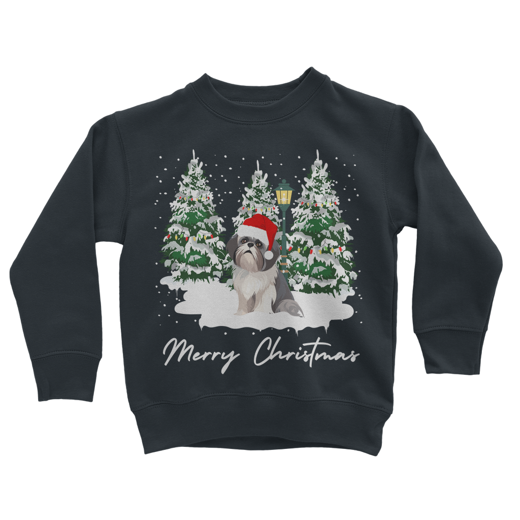 Kids Shih Tzu Christmas Sweatshirt | 5 - 13 years