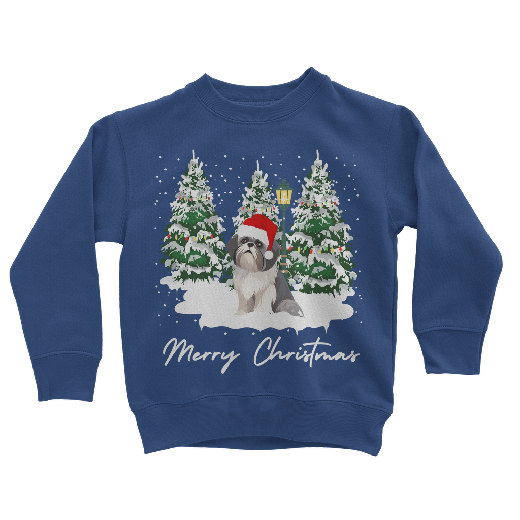 Kids Shih Tzu Christmas Sweatshirt | 5 - 13 years