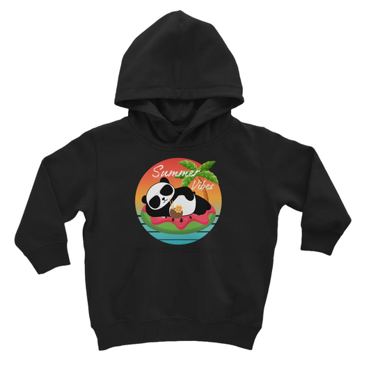 Summer Vibes Cool Panda - Kids Graphic Hoodie