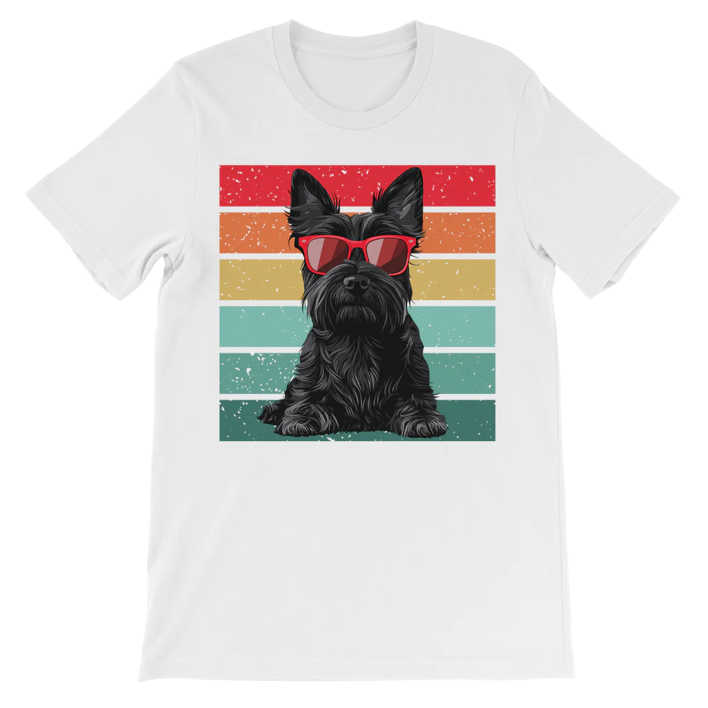 Unisex Kids Cool Scottie Dog Graphic Tee