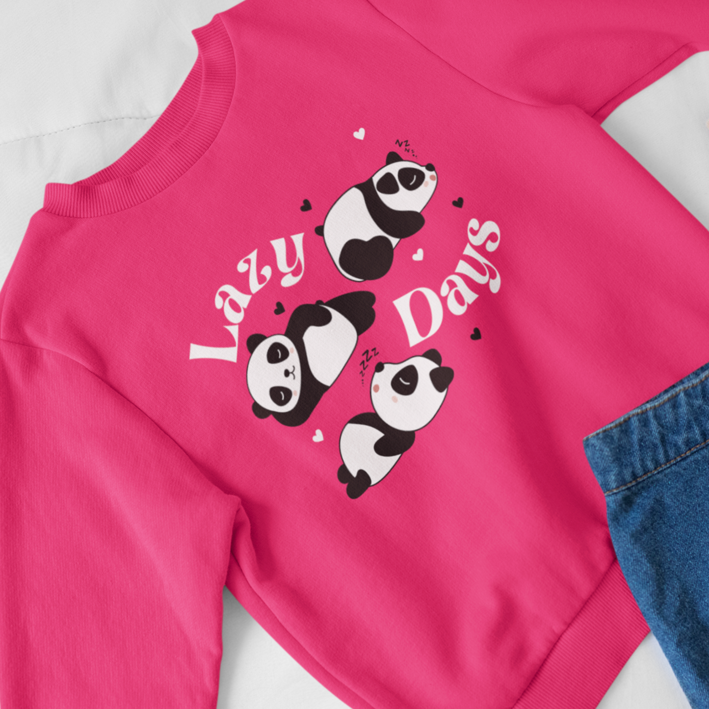 Lazy Days - Girls Panda Sweatshirt Jumper | 5 - 13 years