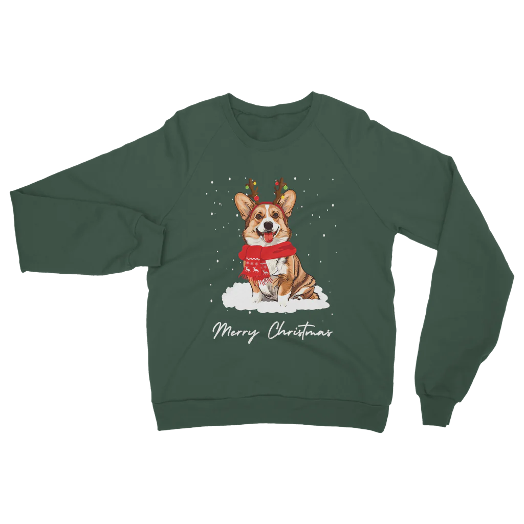Festive Corgi - Unisex Adults Christmas Sweatshirt