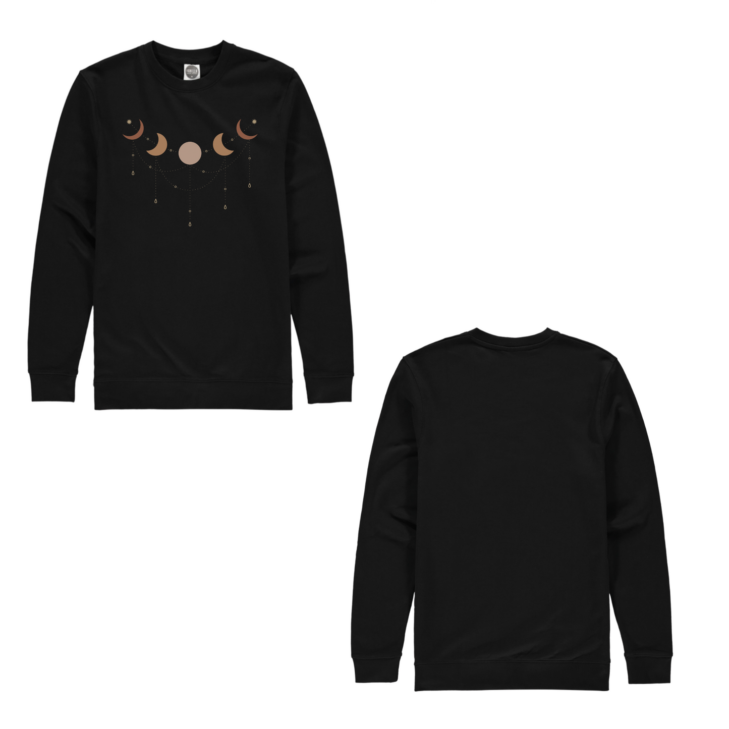 Luna Phases of the Moon - Women's Organic Cotton Sweatshirt