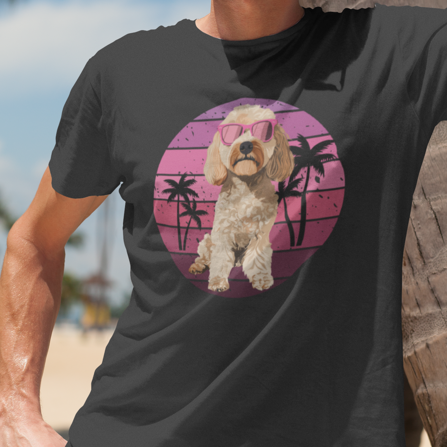 Unisex Retro Summer Cockapoo T-shirt