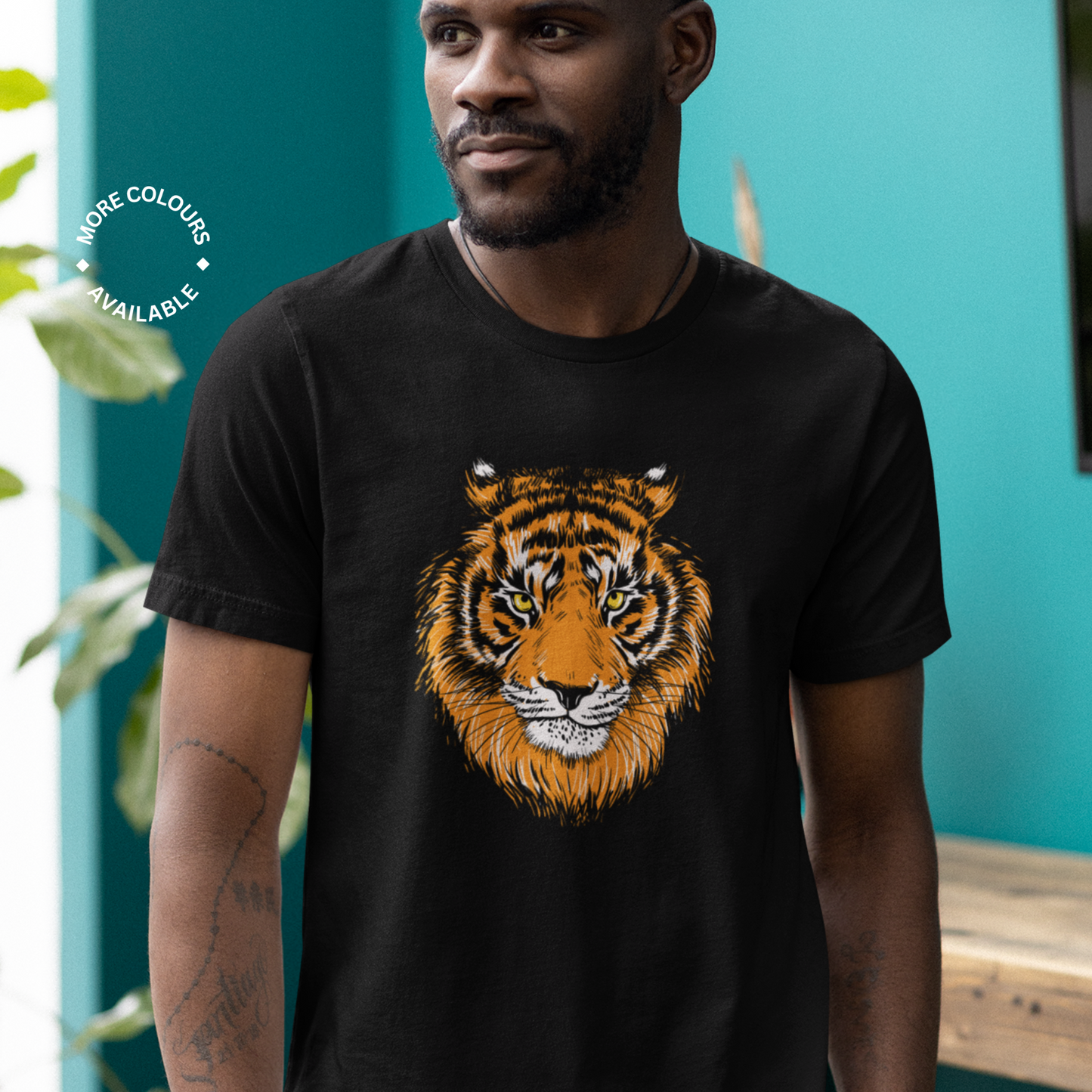 Men's Premium Tiger Print T-shirt | S - 4XL