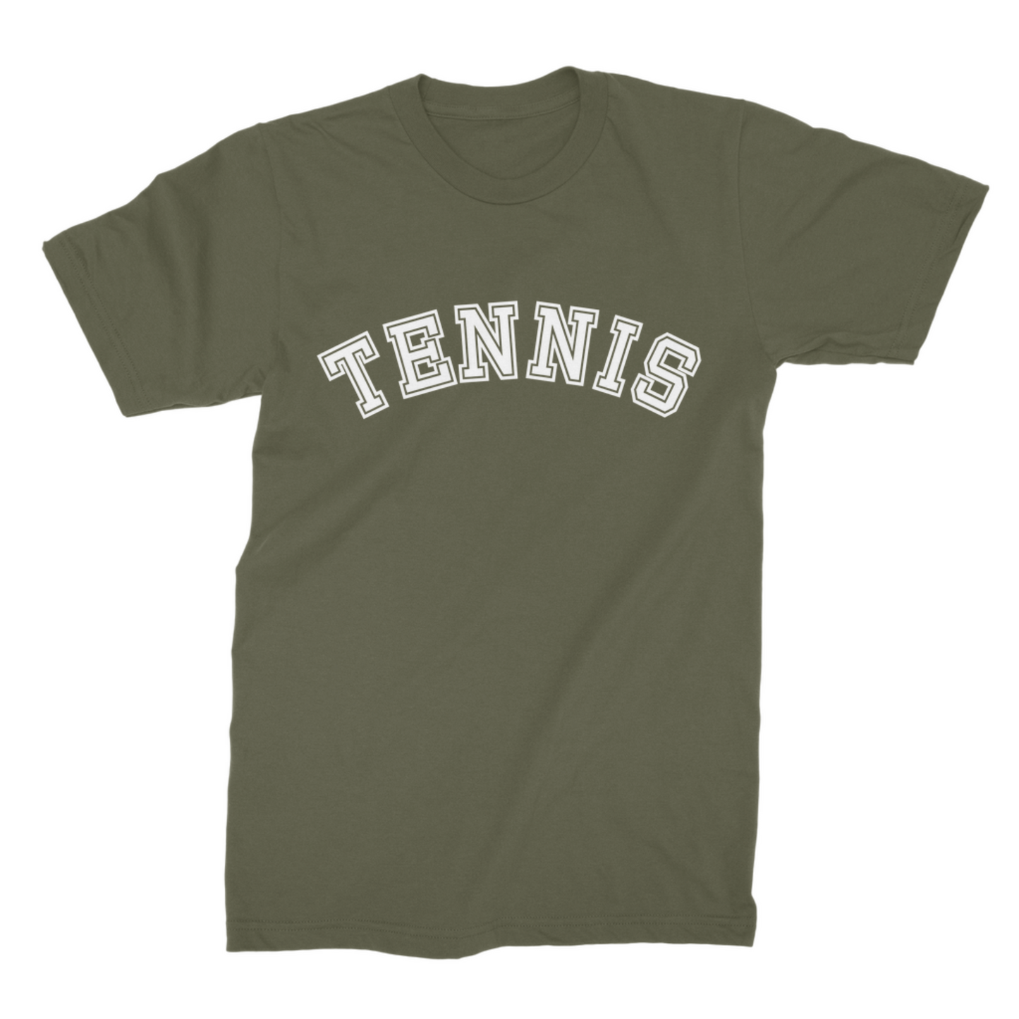 Men's College style 'TENNIS' T-shirt