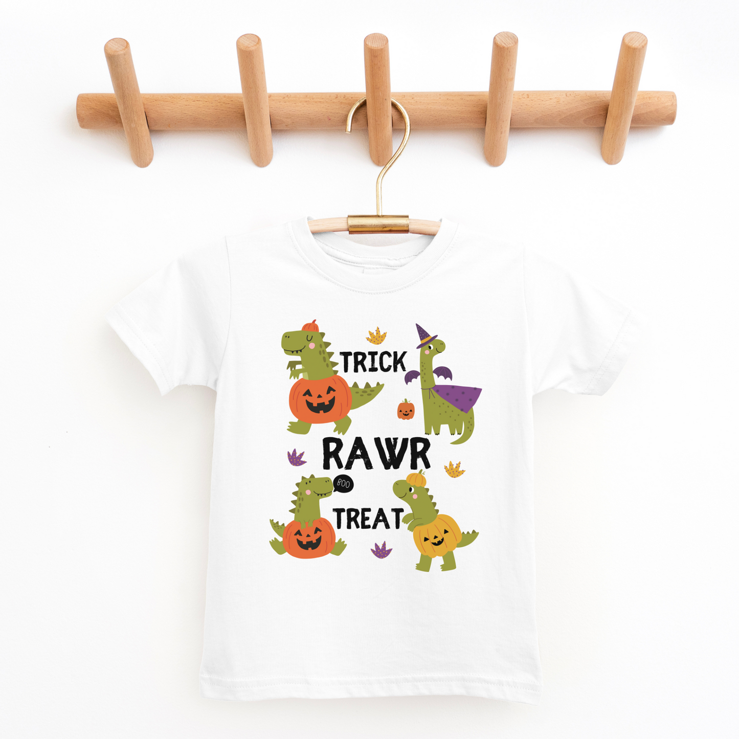 TRICK 'RAWR' TREAT - Kids Halloween Dinosaurs T-shirt | 1 - 8 years