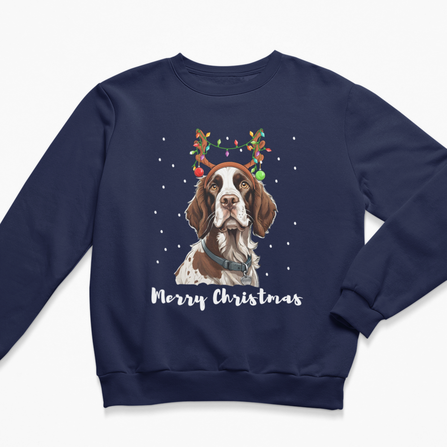 Springer Spaniel Christmas Sweatshirt – Festive Dog Jumper for Dog Lovers