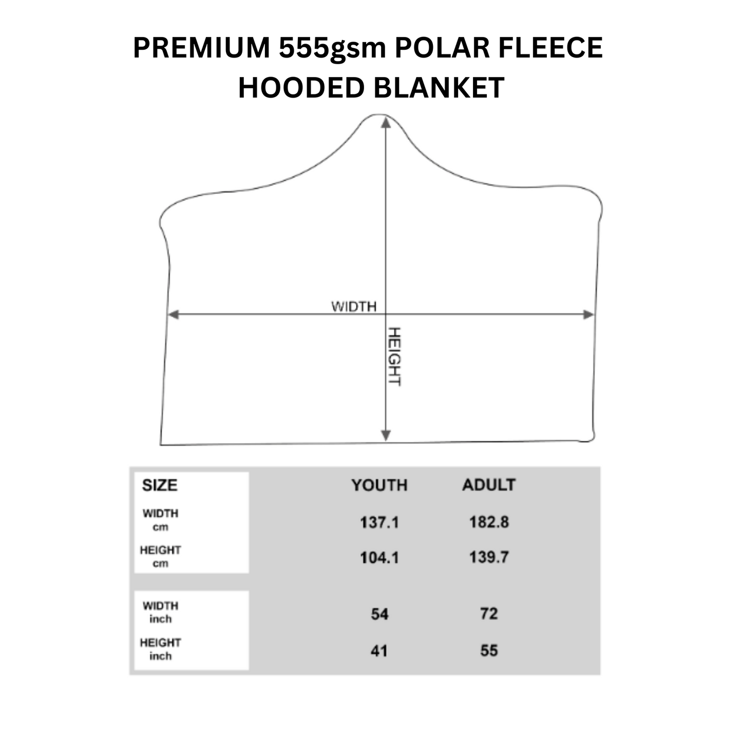 Tennis Premium Hooded Blanket | 2 sizes