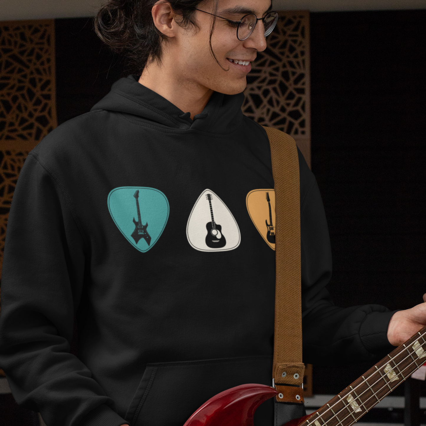 Guitar Picks/Plectrum's - Men's Pullover Hoodie | S - 5XL
