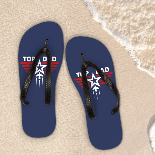 Men's 'Top Dad' Flip Flops