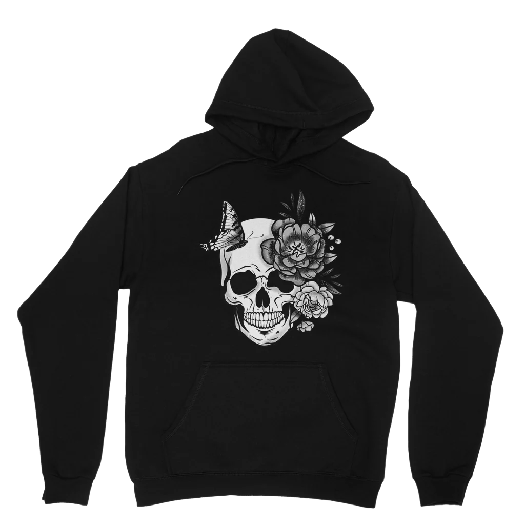 Women's Butterfly Skull Hoodie | S - 5XL