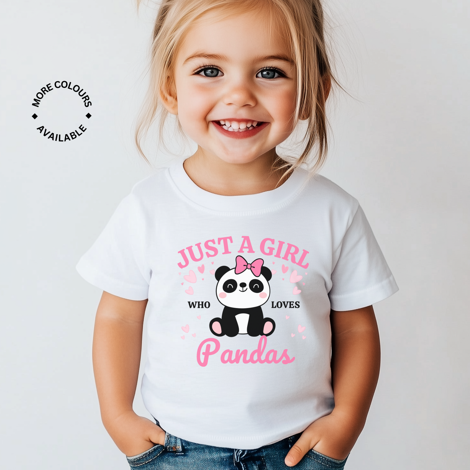 Girls Panda T-shirts