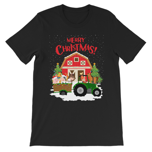 Kids Christmas Farmyard T-shirt (3-8 yrs)