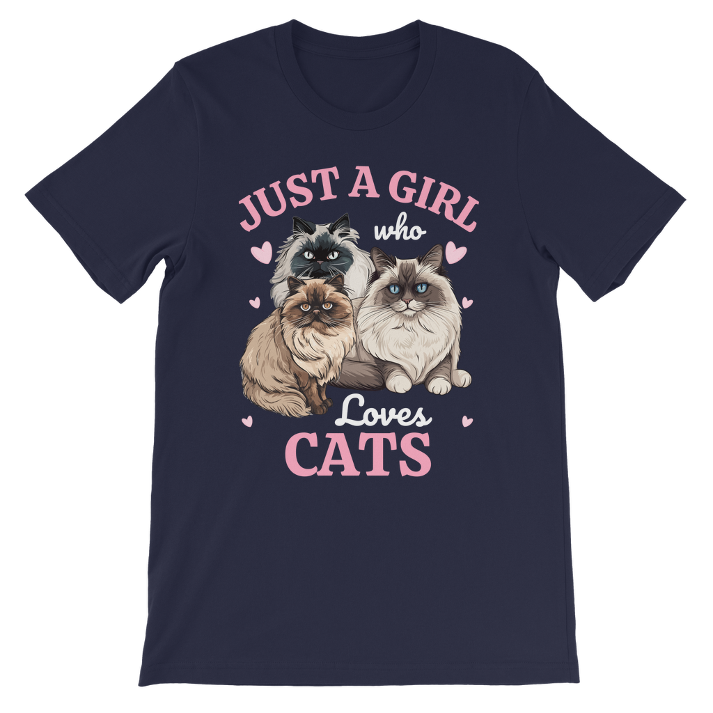 Just a Girl who loves Cats - Girls T-shirt |  3 - 13 years