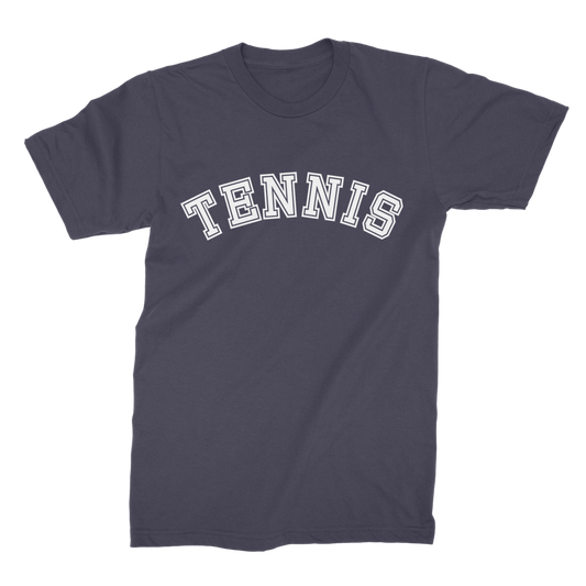 Men’s Tennis T-Shirt | College Style “TENNIS” Cotton Tee