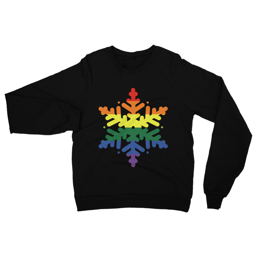 Pride Snowflake Christmas Sweatshirt – LGBTQ+ Holiday Jumper (S–5XL)