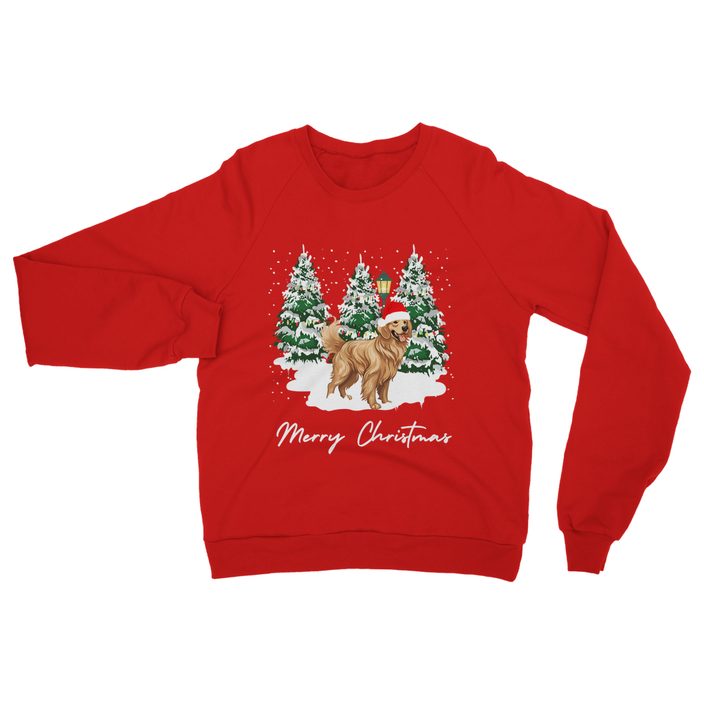 Christmas Golden Retriever - Unisex Adults Xmas Sweatshirt