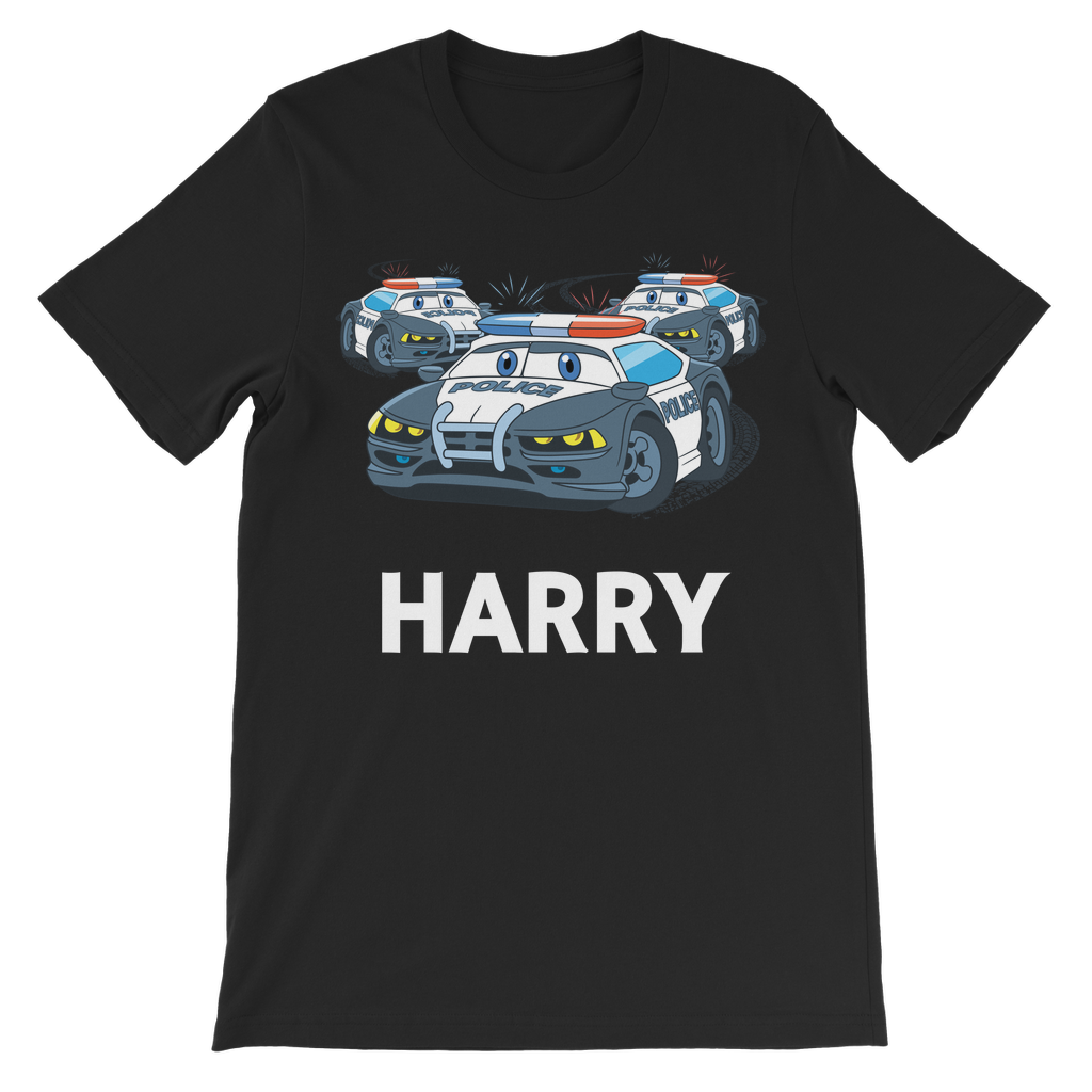 Boys Personalised Police Car Chase T-shirt | 3 - 8 years
