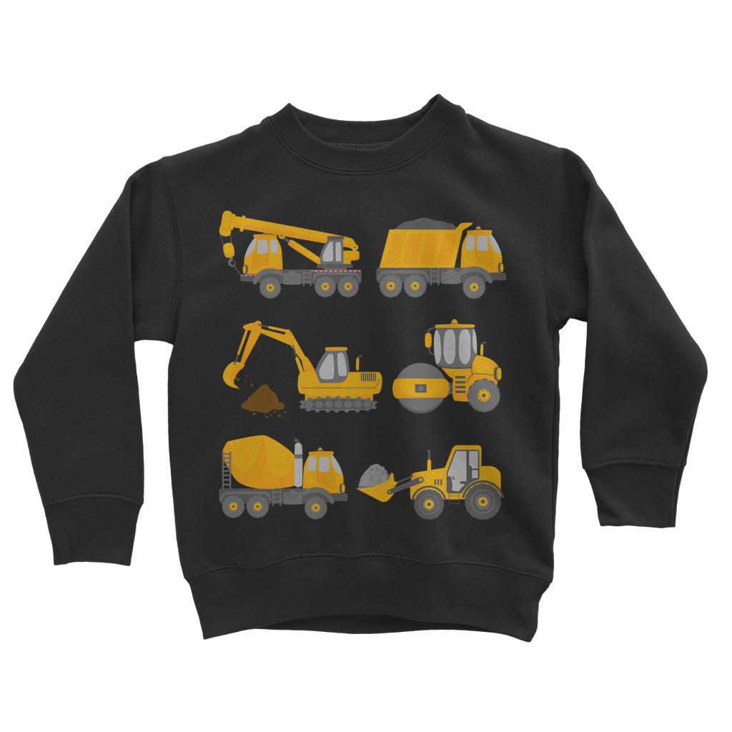 Boys Diggers & Construction Vehicles Sweatshirt