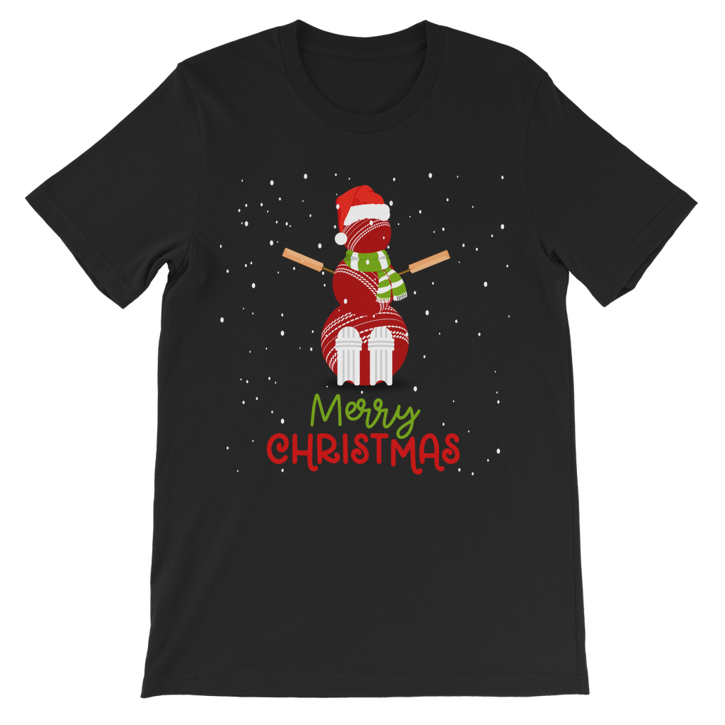 Christmas Cricket Ball Snowman - Kids T-shirt | 5 - 13 years