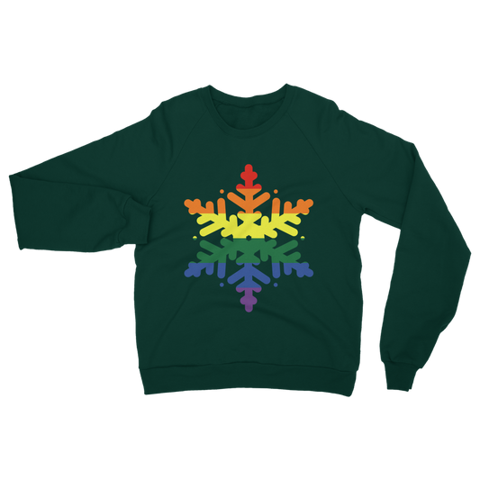 Pride Snowflake Christmas Sweatshirt – LGBTQ+ Holiday Jumper (S–5XL)
